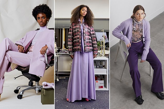 Lavender in the Pre-Fall 2018 collections. Roksanda Pre-Fall 2018, Natasha Zinko Pre-Fall 2018, Markus Lupfer Pre-Fall 2018