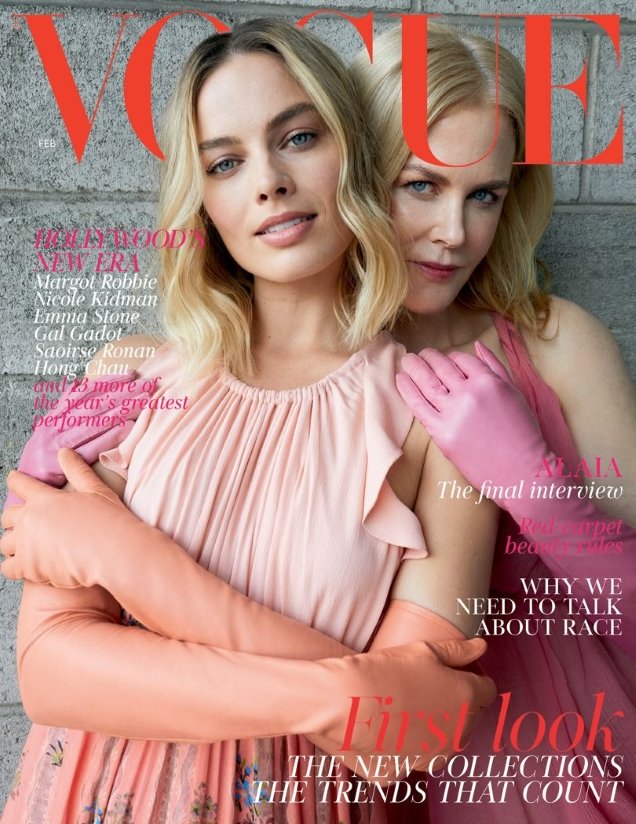 UK Vogue February 2018 : Margot Robbie & Nicole Kidman by Juergen Teller