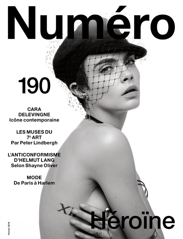 Numéro #190 February 2018 : Cara Delevingne by Jean-Baptiste Mondino