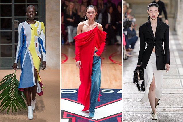 Slits on the Spring 2018 runways.