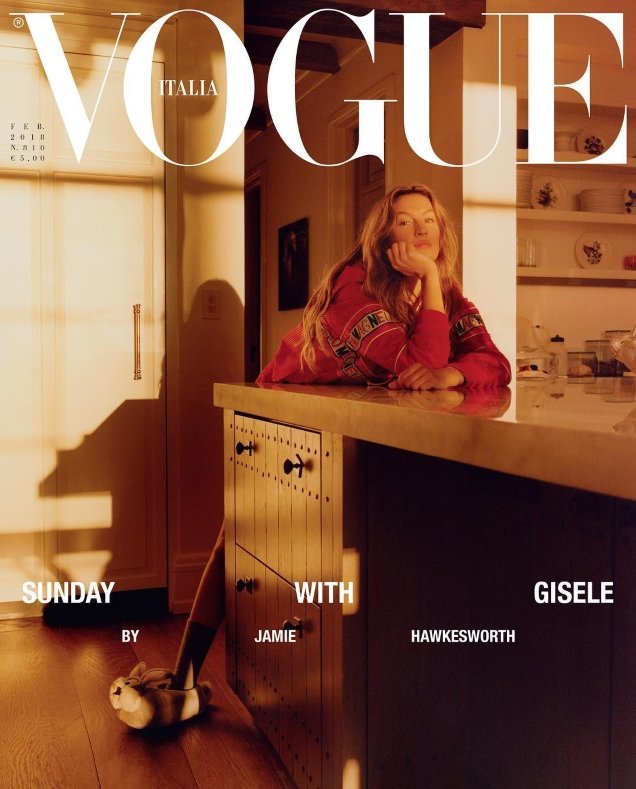 Vogue Italia February 2018 : Gisele Bündchen by Jamie Hawkesworth