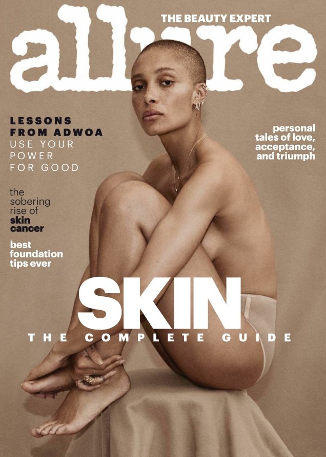 Allure April 2018 : Adwoa Aboah by Daniel Jackson