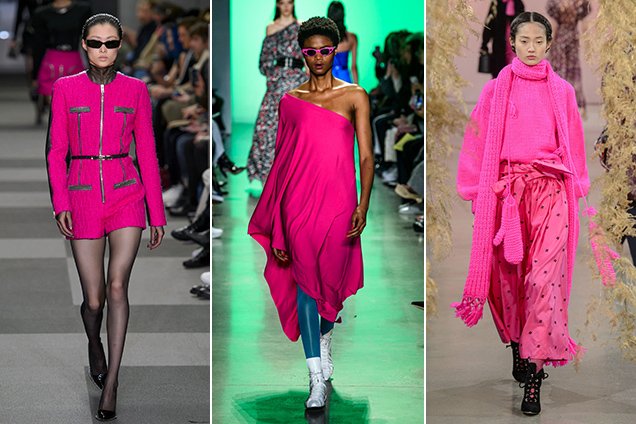 Hot pink on the Fall 2018 New York runways at Alexander Wang Fall 2018, Adam Selman Fall 2018, Ulla Johnson Fall 2018