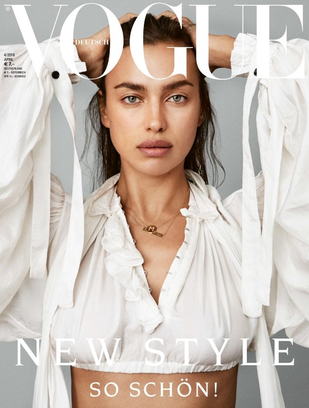 Vogue Germany April 2018 : Irina Shayk by Daniel Jackson