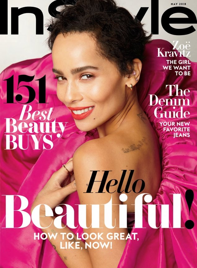 US InStyle May 2018 : Zoe Kravitz by Anthony Maule