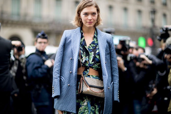 Leaf prints spotted at Paris Spring Fashion Week 2018