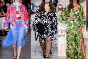 Leaf prints on the Spring 2018 runways at Nº21, Michael Kors and Alice + Olivia