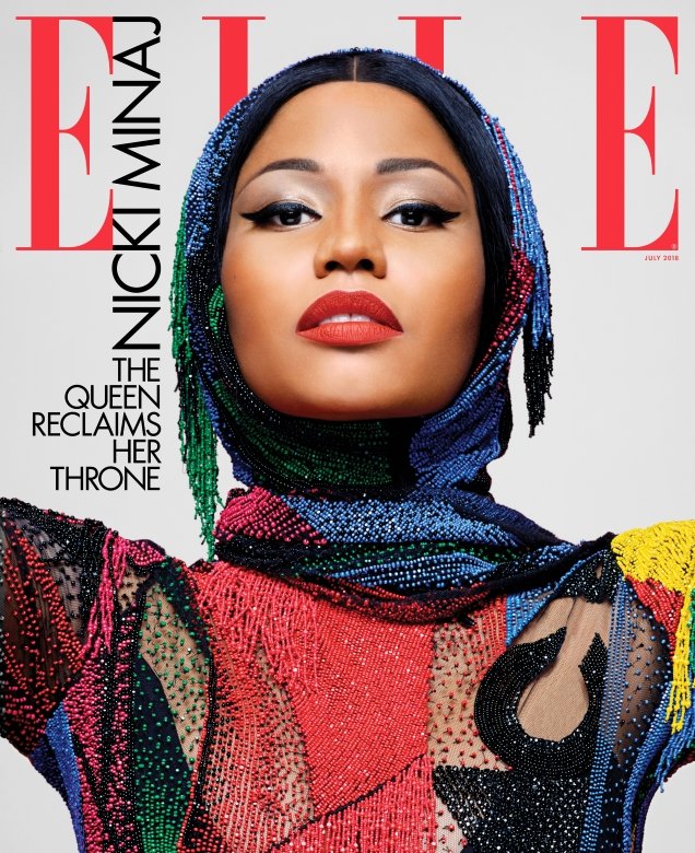 US Elle July 2018 : Nicki Minaj by Karl Lagerfeld