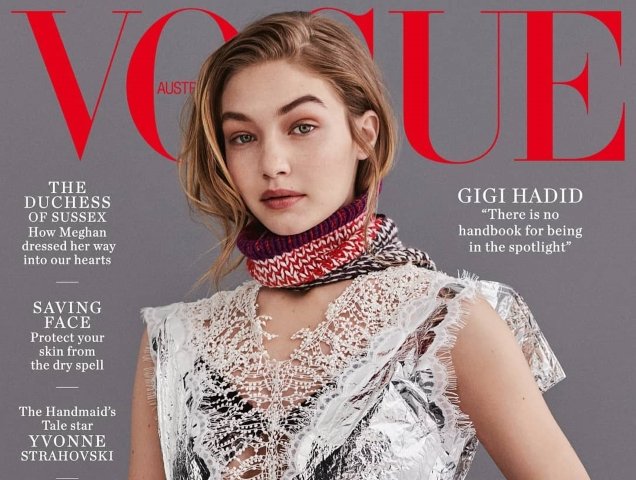 Vogue Australia July 2018: Gigi Hadid by Giampaolo Sgura