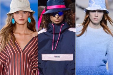 Bucket hats were the topper of choice for Spring 2018.