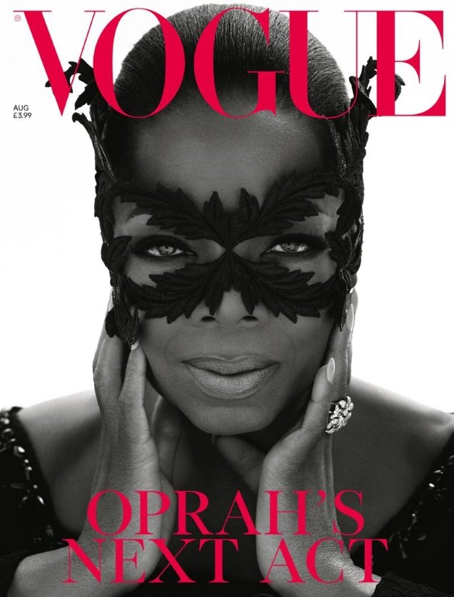 UK Vogue August 2018 : Oprah by Mert Alas & Marcus Piggott