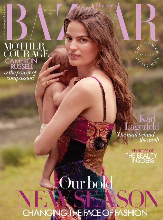 UK Harper's Bazaar September 2018 : Cameron Russell by Will Davidson