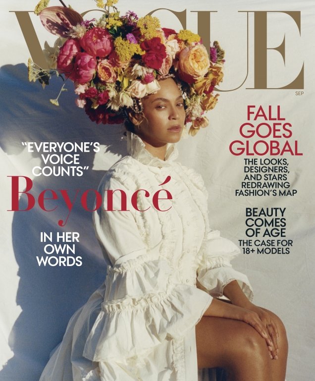 US Vogue September 2018 : Beyoncé by Tyler Mitchell