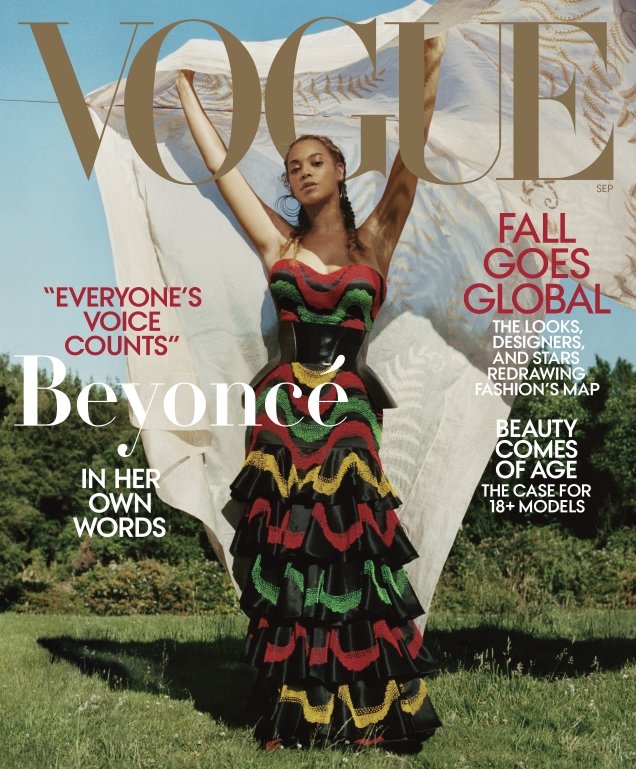 US Vogue September 2018 : Beyoncé by Tyler Mitchell