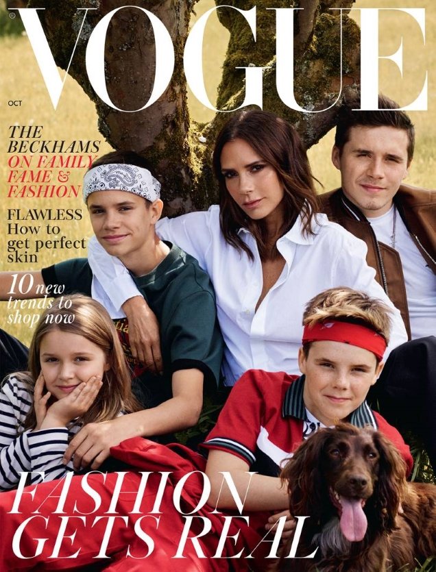 UK Vogue October 2018 : The Beckhams by Mikael Jansson