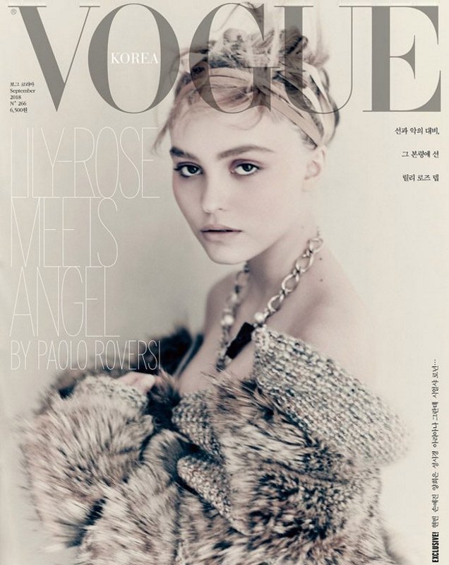 Vogue Korea September 2018 : Lily-Rose Depp by Paolo Roversi