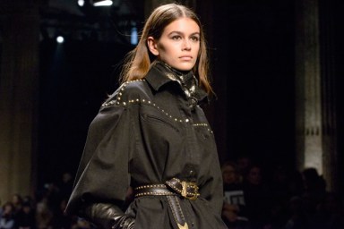 Kaia Gerber walks the Alberta Ferretti Fall 2018 show