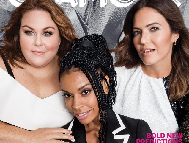 US Glamour November 2018 : Chrissy Metz, Mandy Moore & Susan Kelechi Watson by Victor Demarchelier