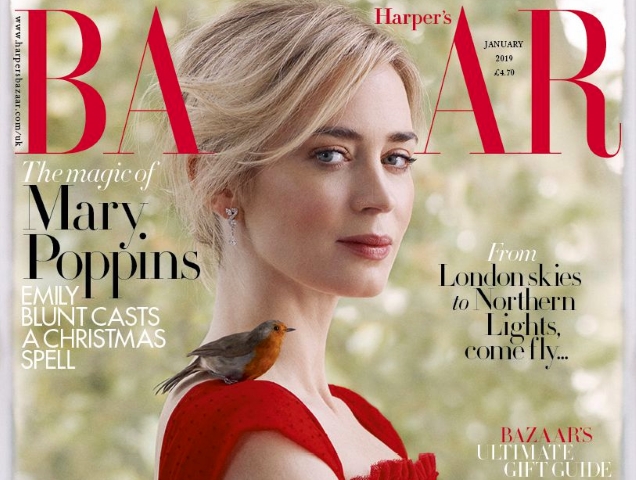 UK Harper’s Bazaar January 2019 : Emily Blunt by Richard Phibbs