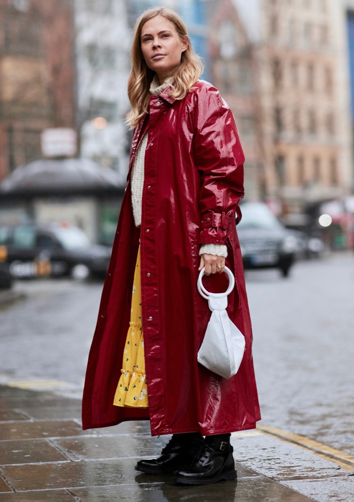 White bags also popped up in London.