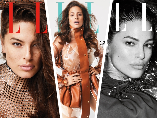 US Elle February 2019 : Ashley Graham by Carin Backoff