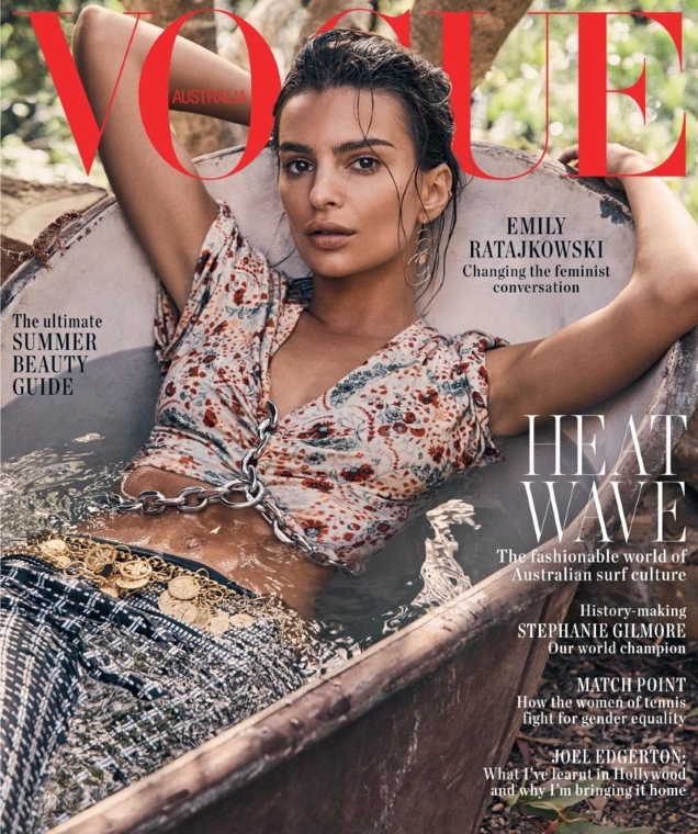 Vogue Australia January 2019 : Emily Ratajkowski by Nicole Bentley