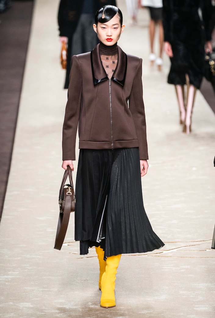 Hyun Ji Shin walked 36 shows this season, including the Fendi Fall 2019 runway