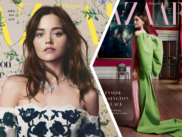 UK Harper's Bazaar April 2019 : Jenna Coleman by David Slijper