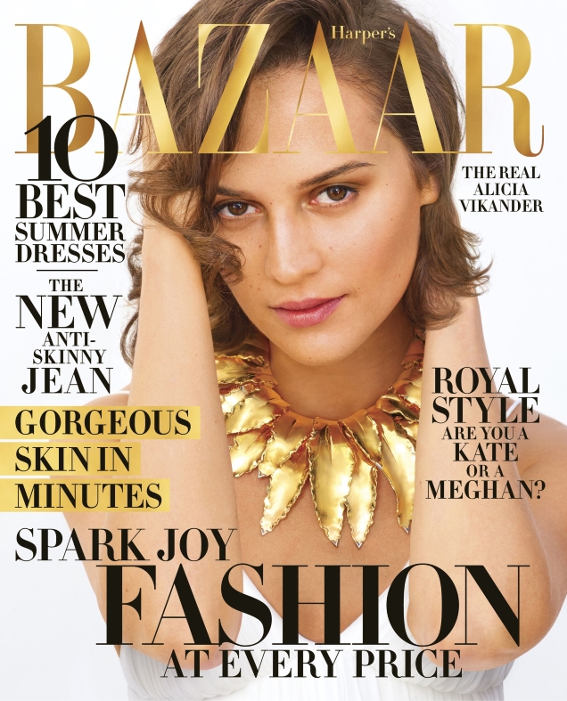 US Harper’s Bazaar April 2019 : Alicia Vikander by Mariano Vivanco