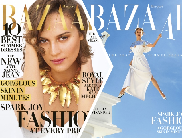 US Harper’s Bazaar April 2019 : Alicia Vikander by Mariano Vivanco