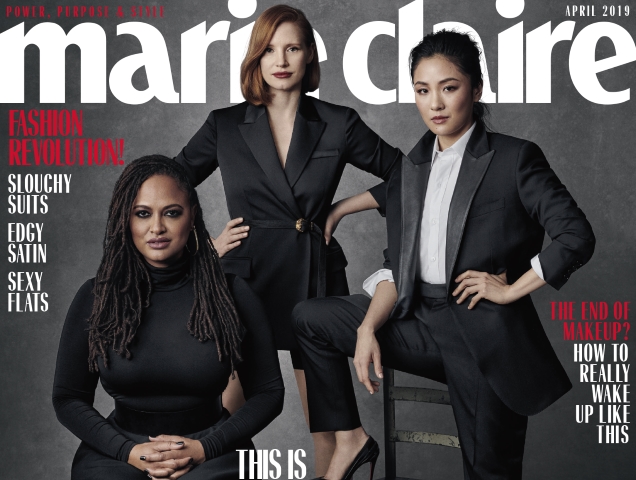 US Marie Claire April 2019 : Ava DuVernay, Jessica Chastain & Constance Wu by Amanda Demme