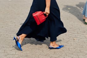 Micro heels on the street.