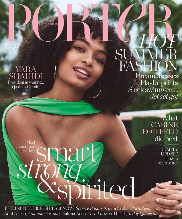 Porter #32 Summer 2019 : Yara Shahidi by Cass Bird