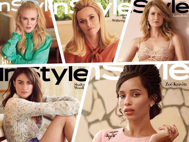 US InStyle June 2019 : The Cast of Big Little Lies by Pamela Hanson