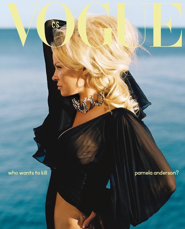 Vogue Czechoslovakia June 2019 : Pamela Anderson by Dan Beleiu