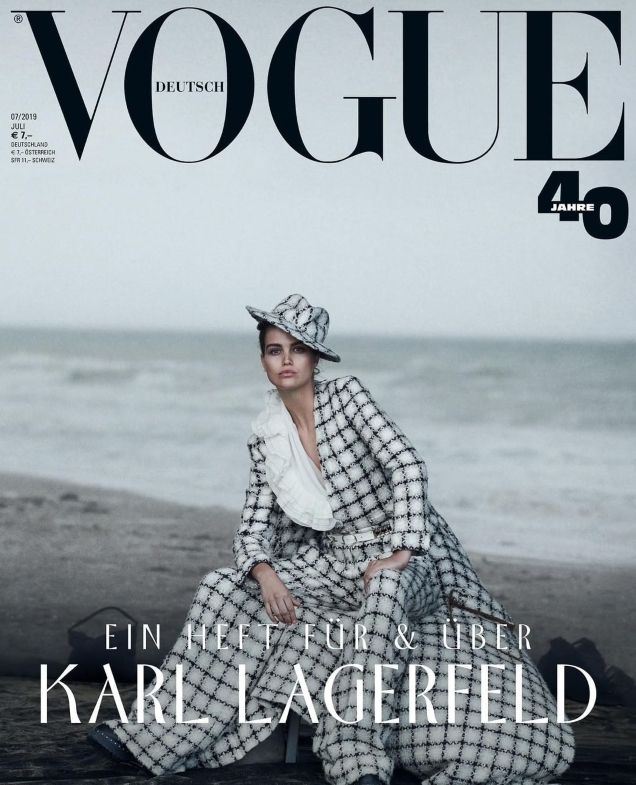 Vogue Germany July 2019 : Birgit Kos, Luna Bijl & Vittoria Ceretti by Peter Lindbergh