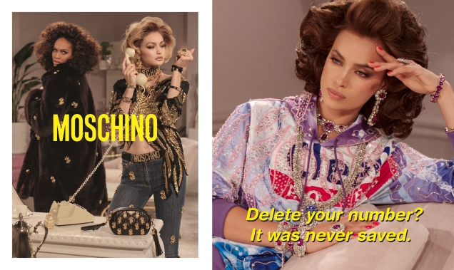 Moschino F/W 2019.20 : Gigi Hadid, Joan Smalls & Irina Shayk by Steven Meisel