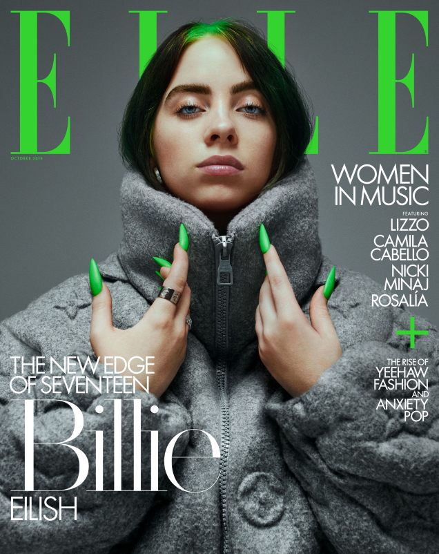 US Elle October 2019 : Billie Eilish, Lizzo & Camila Cabello by Yvan Fabing