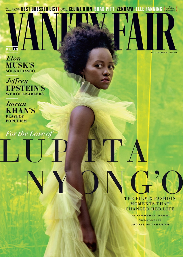 Vanity Fair October 2019 : Lupita Nyong’o by Jackie Nickerson