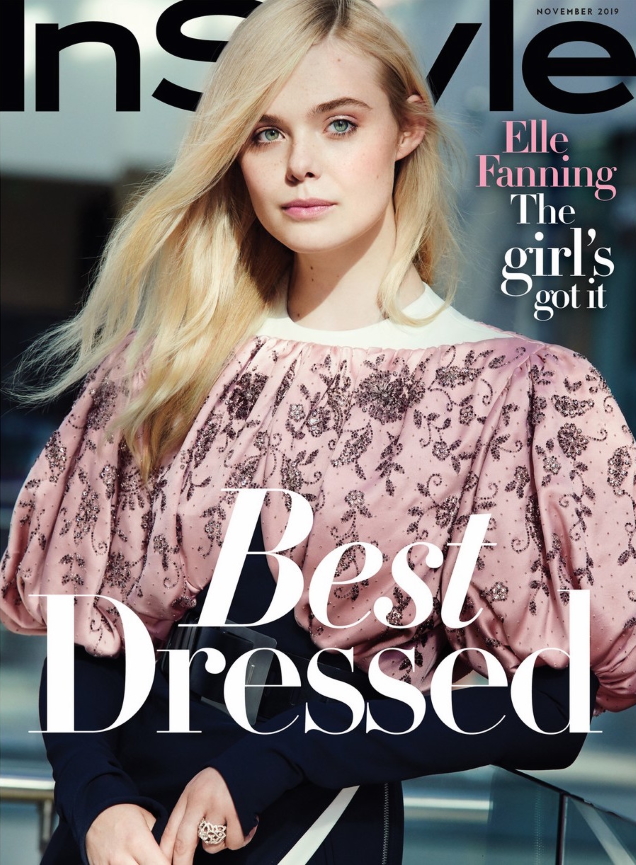 US InStyle November 2019 : Elle Fanning by Pamela Hanson