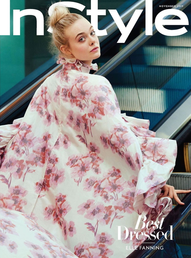 US InStyle November 2019 : Elle Fanning by Pamela Hanson