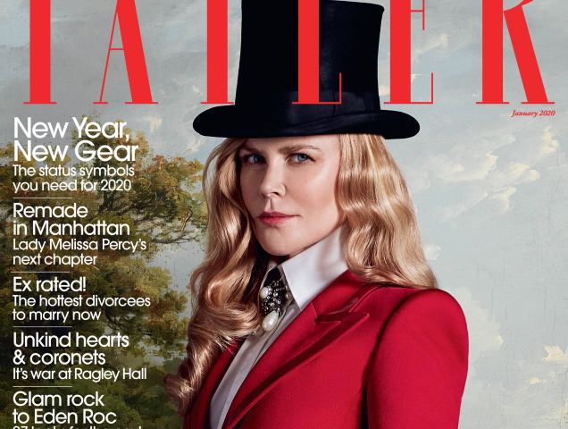 Tatler January 2020 : Nicole Kidman by Jack Waterlot