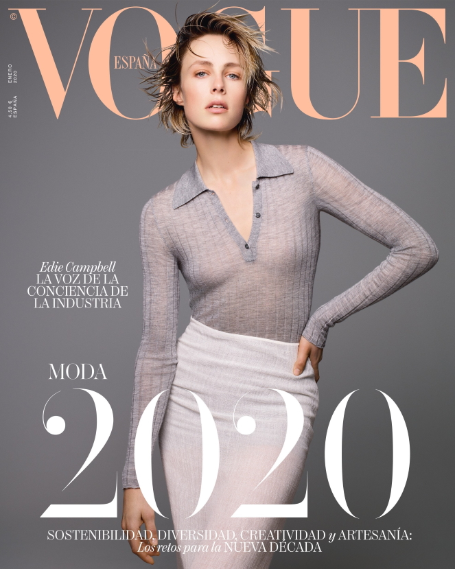 Vogue España January 2020 : Edie Campbell by Solve Sundsbo