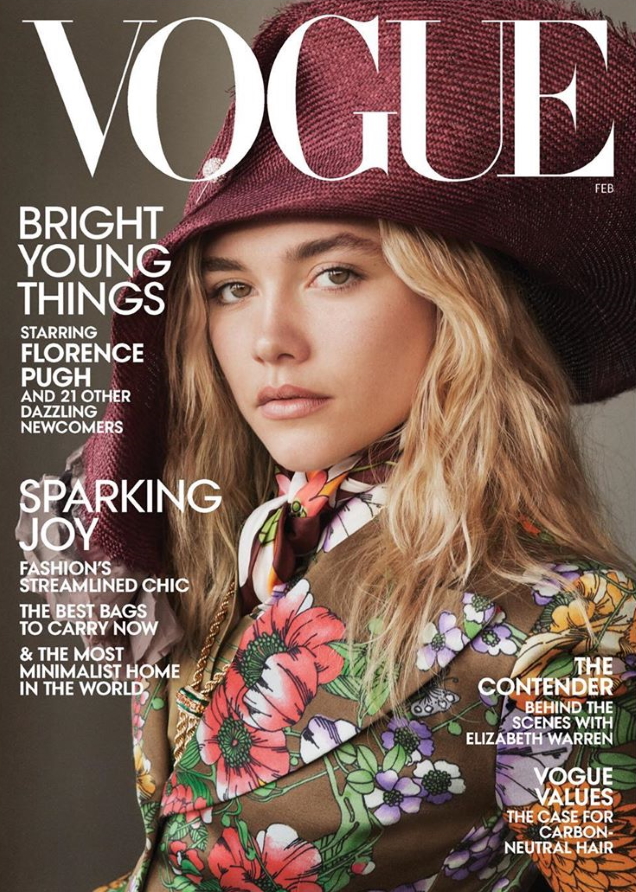 US Vogue February 2020 : Florence Pugh by Daniel Jackson