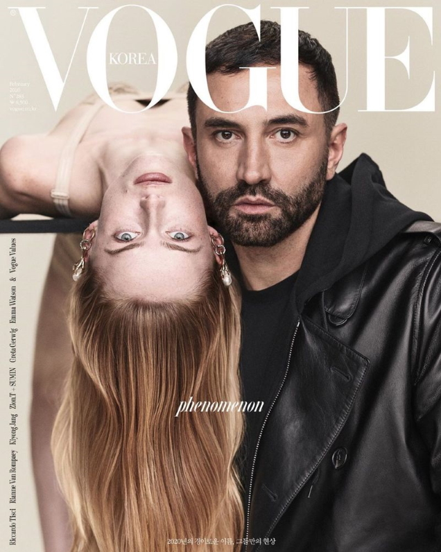 Vogue Korea February 2020 : Riccardo Tisci & Rianne van Rompaey by Luigi & Iango