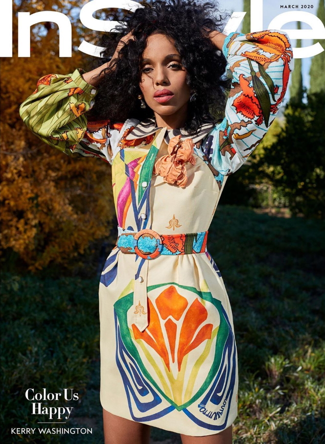 US InStyle March 2020 : Kerry Washington by Sebastian Faena