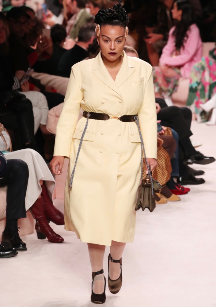 Paloma Elsesser at Fendi Fall 2020