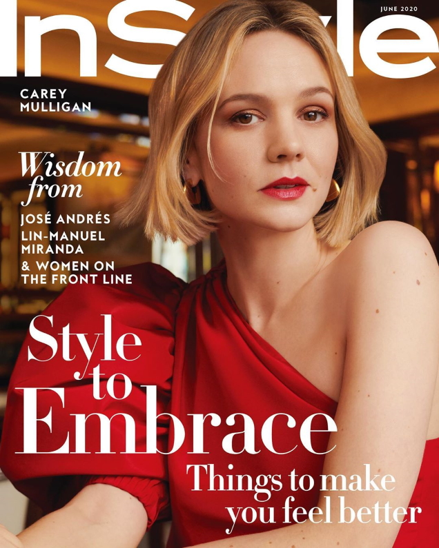 US InStyle June 2020 : Carey Mulligan by Horst Diekgerdes