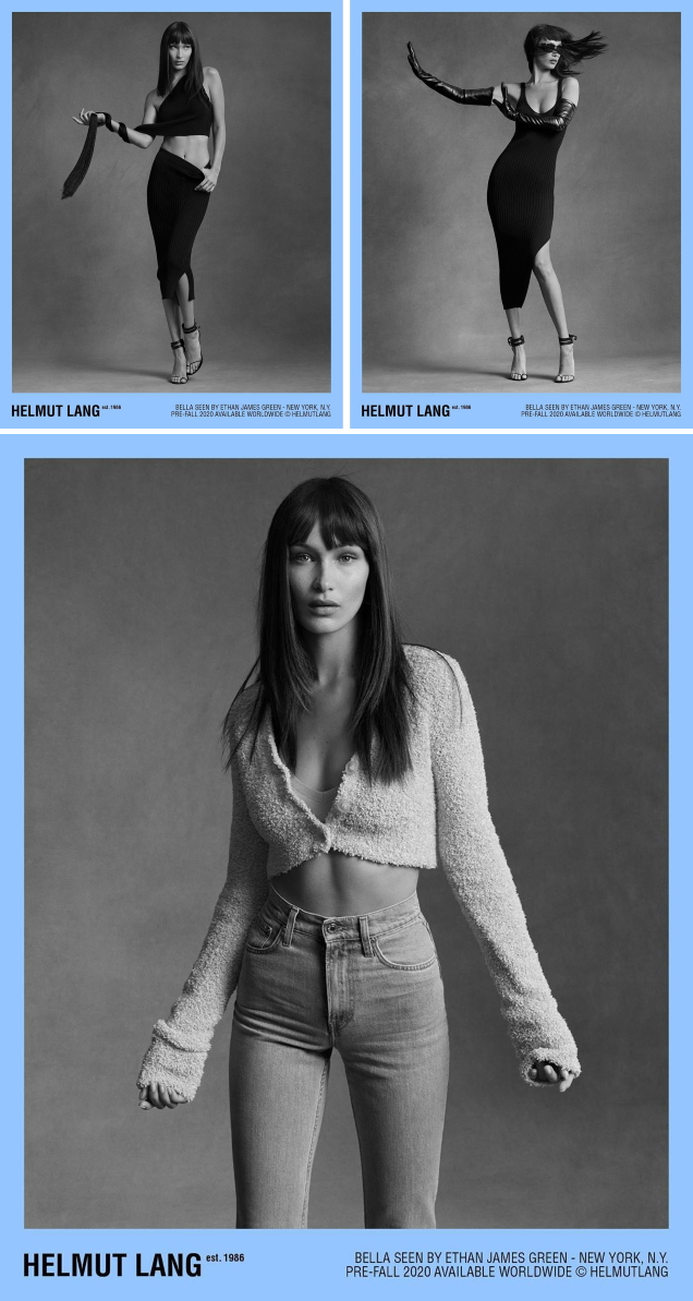 Helmut Lang Pre-Fall 2020 : Bella Hadid by Ethan James Green