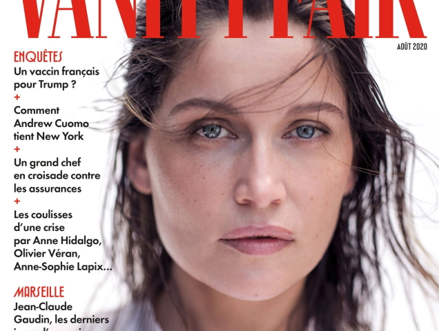 Vanity Fair France August 2020 : Laetitia Casta by Nathaniel Goldberg